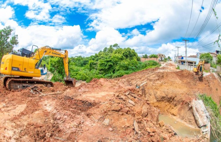 Prefeitura inicia obra de macrodrenagem após interdição de trecho da Av. Padre Anchieta