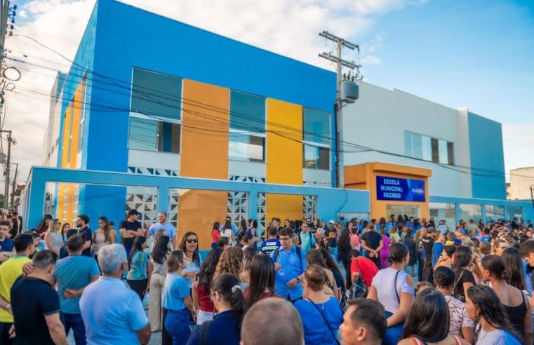 Nova Escola Municipal Recreio é entregue e amplia atendimento da rede de ensino em Teixeira de Freitas