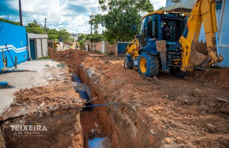 Obra de drenagem avança no Jardim Caraípe